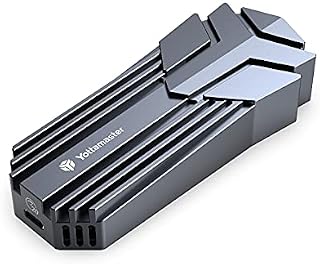 Yottamaster USB3.2 Gen2x2 NVMe Enclosure with Fan, 20Gbps Aluminum Gaming M.2 Enclosure Adapter for 2230/2242/2260/2280 NVMe M-KEY & B&M-KEY SSD, Up to 4TB, Support SMART&TRIM [MS4]