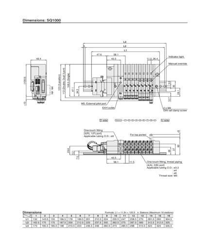 Électrovanne 5 voies SQ1231-5-L4 pour distributeurs pneumatiques SQ2000 SQ2131 - 3