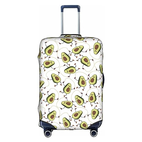Housse de bagage en polyester XL motif avocat blanc lavable