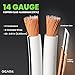 14AWG Speaker Wire, GearIT Pro Series 14 AWG Gauge Speaker Wire Cable (100 Feet / 30.48 Meters) Great Use for Home Theater Speakers and Car Speakers White
