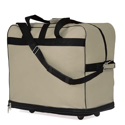 40" Duffle Bag Expandable Rolling Lightweight Wheeled Spinner Suitcase Luggage for Travel and Storage (Khaki)4