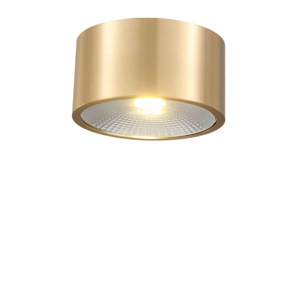 6 Pack Gold Brushed Brass Ceiling Spot Lights Indoor 3W5W7W9W Nordic Surface Mounted Downlight Kit