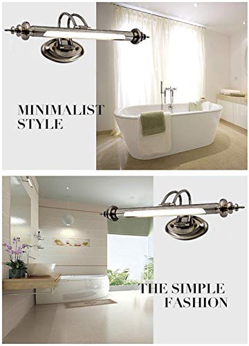 Éclairage miroir de bain LED anti zone d'ombre vintage