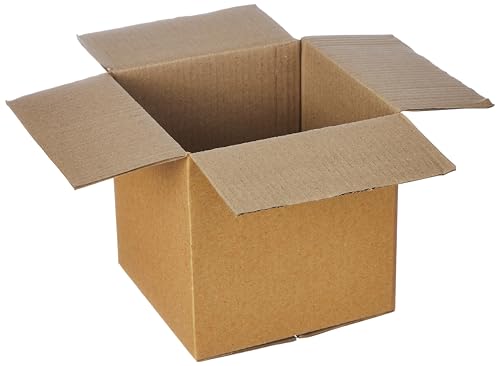 Image of BonKaso 3 Ply Corrugated Boxes for Packaging | 7 inchx7 inchx7 inch (Pack of 50) | Brown Cardboard Packing Box for Shipping, Moving & Storage | Cartons for Courier & Goods Transportation