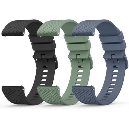 Yisica 3 Piezas Correa para 22mm Reloj Inteligente Hombre Mujer,
