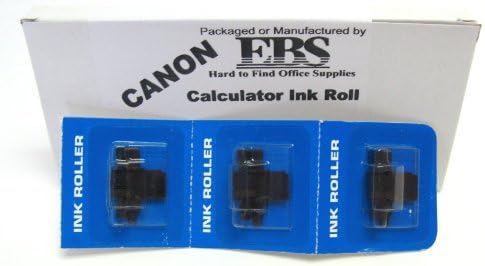 Canon P170-DH Calculator Black and Red Cannon Ink Roll Replaces Canon's CP13 Inc RollFRESH PACKAGE OF THREE(3) Ink Rolls