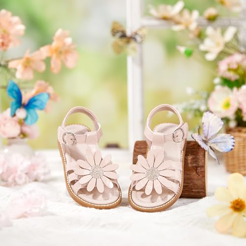 Image of Kiderence Toddler Girls Sandals Little Girls Kids Summer Shoes Toddler Sandals