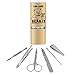 Gin Grin and Bear It Funny Humor Stainless Steel Manicure Pedicure Grooming Beauty Care Travel Kit