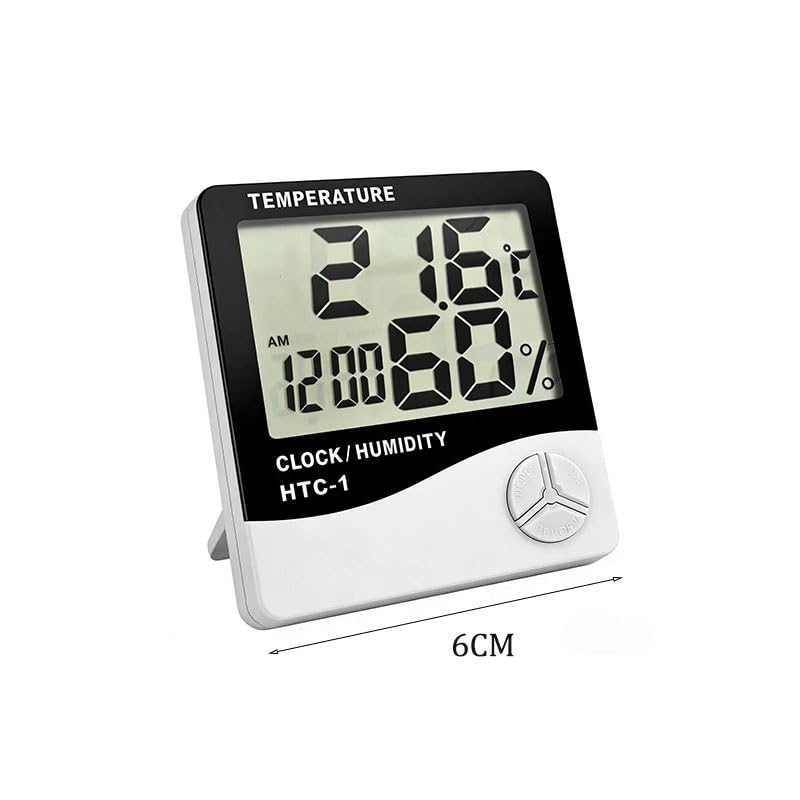Temperature Humidity Meter with Digital Display As an Indoor Household Alarm Clock