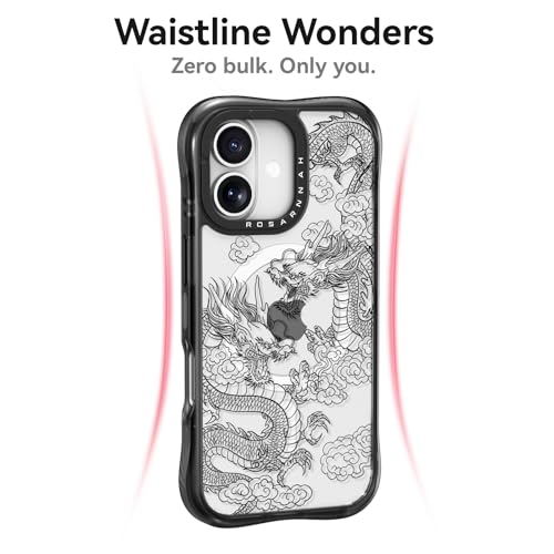 Protection chutes 6 m coque iPhone dragon MagSafe Rosarnnah - 3