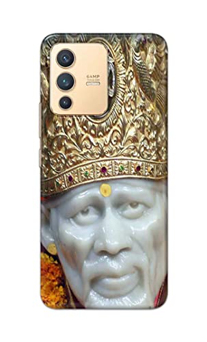 Image of PRINTFIDAA Sai Baba Lord Shiridi Great God Hinduism Hindu Religious Printed Designer Hard Case for Vivo V23 5G Back Cover -(e) RPM1005