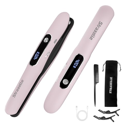 Mini plancha inalámbrica para cabello y rizador portátil miniatura 1