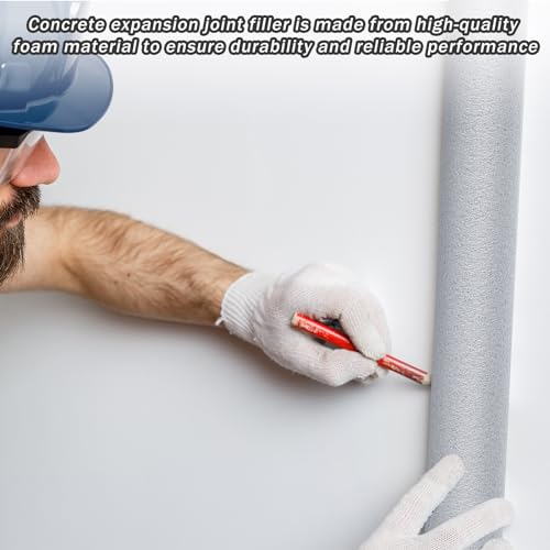 Image of Leyndo 12 Pcs 2 inch x 25.4 inch Long Backer Rod Closed Cell Caulking Filler Rope Concrete Crack Filler Expansion Joint Strips Caulk Saver Foam for Joints Crack Filling(Gray)