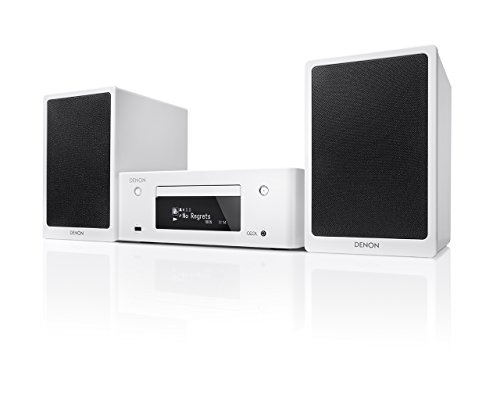 Denon N-9WTE2 système compact de réseau CEOL (2x 65 watts, radio Internet, DLNA, AirPlay, Bluetooth, Spotify Connect, App-Control) blanc