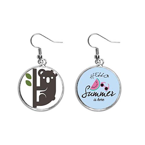 Pendientes de sandía con koala australiano el regalo ideal para amantes del verano