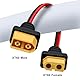 HuaLiSiJi XT60 Verlängerungskabel 12AWG XT60 Stecker auf Buchse Kabel für RC-Batterie, Tragbare Kraftwerke, Batteriepack (0.5 m)