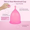 ACWOO Coupe Menstruelle Souple, 2 Portable Copa Menstrual Tailles S et L, Cup Menstruelle Disque Menstruel avec Lavable et Réutilisable de Qualité Médicale 100% Silicone Dou #1