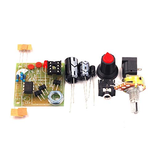 Heaviesk LM386 Super Mini 3V-12V Amplificador de Potencia Juego de Traje Kit Kit Electrónico DIY Amplificador de Audio Módulo de Bajo Consumo