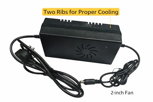 Image of Candid 24V 5A Power Supply Adapter with 2.5mm Jack | 120W SMPS AC-DC Converter with Cooling Fan | 1M Cable, 3-Pin Plug | High Efficiency 85% | 2 Year Warranty