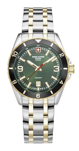 Montre Swiss Alpine Military 7034.1 en acier brossé, un design haut de gamme pour cadres exigeants