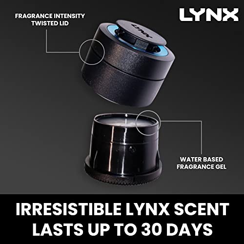 LYNX Black Gel Can Car Air Fresheners For Men and Women. Car Scent Lasts Up To 30 Days, Air Freshener Car, Home or Office. Car Accessories for Men. Genuine LYNX Black Car Fresheners - Image 5