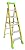 Louisville Ladder 6-Foot Fiberglass Cross Step Ladder, 375-Pound Load Capacity, Type IAA, FXS1406HD