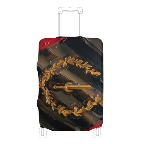 Housse élastique pour bagage XL au style USA noir pour repérer sa valise à l'aéroport