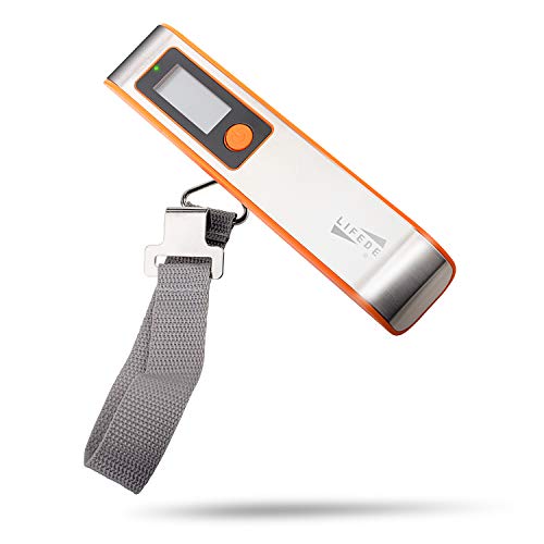 Digital Luggage Scale, Luggage Weight Scale with Weight Alarm Light, Portable Heavy Duty