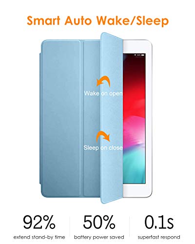 Dtto Ipad 9.7 Case 2018 Ipad 6Th Generation Case / 2017 Ipad 5Th Generation Case, Slim Fit Lightweight Smart Cover With Soft Tpu Back Case For Ipad 9.7 2018/2017 [Auto Sleep/Wake] - Sky Blue #TOP6