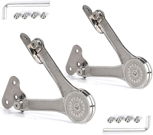 Heavy Duty Lid Stay Hinges Folding Lid Support Hinge,Perfect for Cabinet,Closet,Wardrobe or Toybox 110 Degree by MOYODOR - Used condition - US$13.17