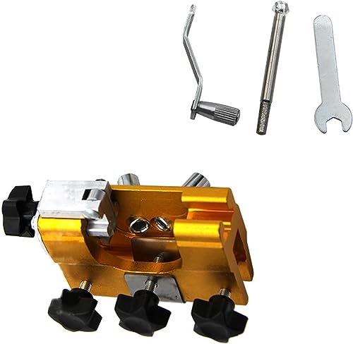 LCPKUTTR G0D63 Portable Hand-Cranked Chainsaw Sharpener Jig Kit with Tungsten Carbide Burr File