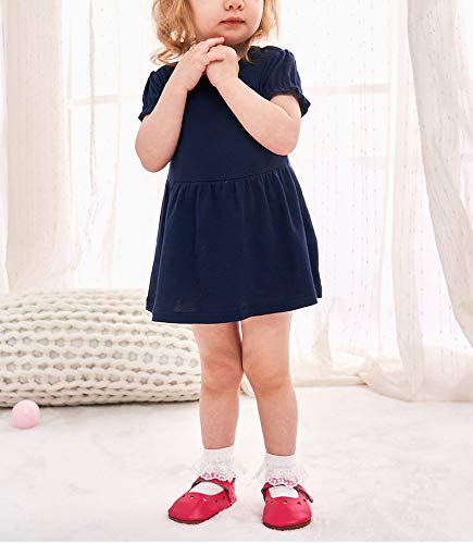 CHUNG Toddler Girls Princess Cotton Crew Socks Pack of 6 Bowknot Lace Ruffles, 4 pk 4 color, 3-5Years - Thumbnail 7