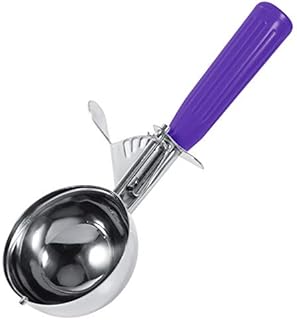 Cilnvenie Stainless Steel Fruit Ice Cream Scoop Spoon with Plastic Handle Kitchen Tool Hot Practical 1Pc(6.5CM-Green)