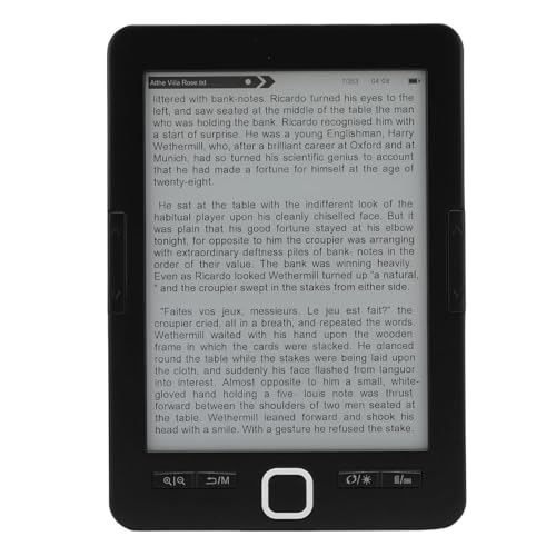 Tangxi E Book Reader, Portable Electronic Reader with 6 Inch Ink Screen, 128MB RAM 8GB ROM, No Glare & Eye Friendly Technology, Audiobooks, for Kids, Adults