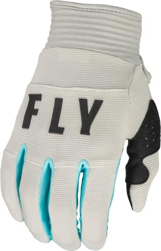 FLY RACING F-16 GLOVES LIGHT GREY/SKY BLUE LG 376-812L