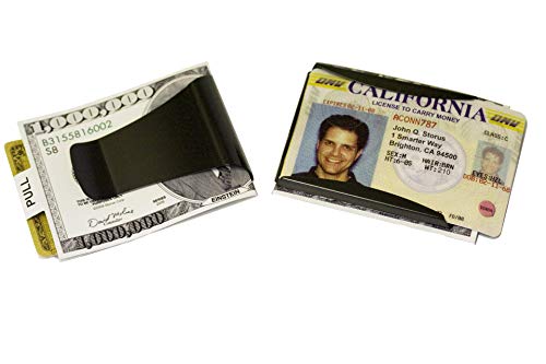 Storus Smart Money Clip Card Holder Wallet Slim Minimalist Pocket Wallet for Men, Golfers, Students, Bikers, Gift - Brushed Matte Black3