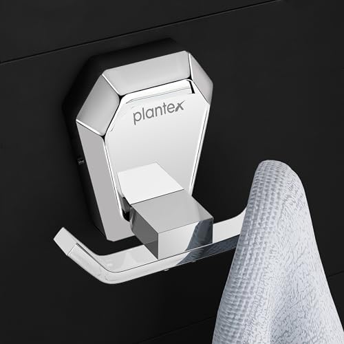 Image of Plantex Robe Hook for Bathroom /304 Grade Stainless Steel Towel Hook /Cloth Hanger /Bathroom Accessories - Pack of 1 (PM-2405-Chrome)