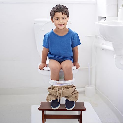 Moyilife Toilet Stool, 6.9 Inches Bamboo Squatting Potty, Bathroom Poop Stool, Toilet Assistance Step Stool For Kids, Pregnancy,Adults And Elders, Walnut #TOP1