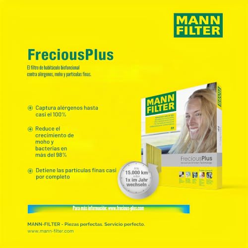 Filtro de aire de cabina biofuncional FP 22 021 de MANN-FILTER con protección contra polen 5