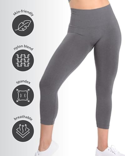 Image of SlimMe High Waisted Shapewear Leggings, Tummy Control Compression