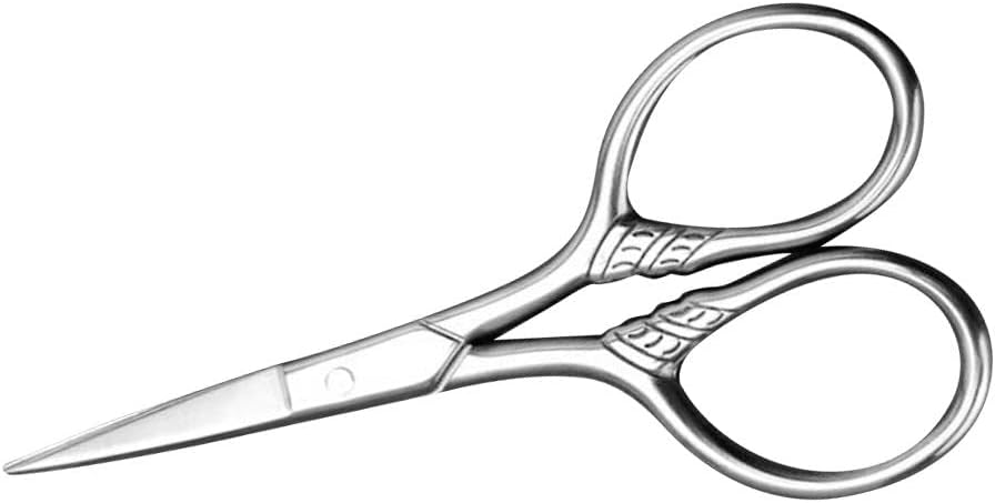 Premium Stainless Steel Beard Care Scissors - Extra Sharp Blades, Rustproof Ergonomic Design - Perfect Gift for Men & Women - for Trimming Eyebrows, Nose Hair, Beard & More