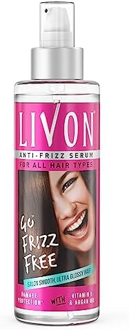 Livon Hair Serum, For Dry & Frizzy Hair | With Vitamin E & Argan Oil | 200ml