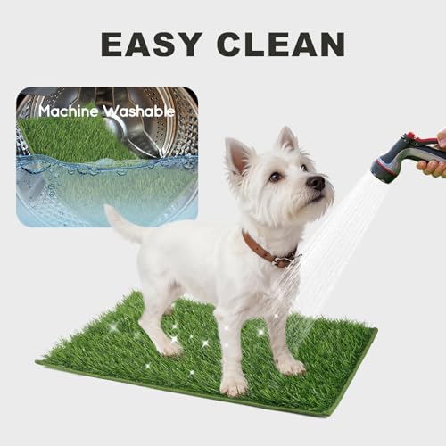 HQ4US 4LEGS Dog Grass Pad with Tray Foldable Dog Litter Box High Walls, Odor Free Artificial Grass for Dogs Potty, Pee Pad Holder, Seamless, No Assembly, Waterproof, Easy Clean, Portable for Travel by HQ4US 4LEGS - Image 7