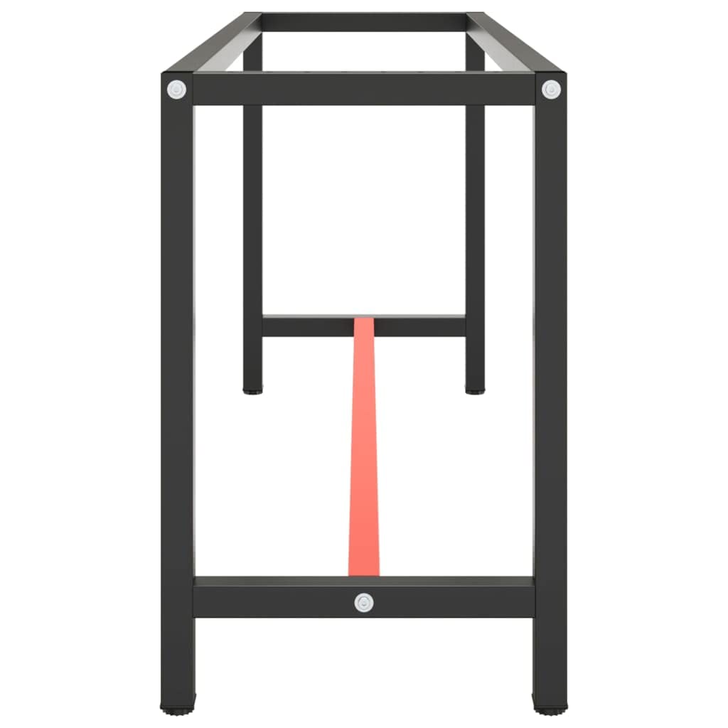 Generic Banco da Lavoro con Struttura in Metallo Banco da Lavoro neros e Rosso per Officina Garage (80 X 57 X 79 cm) (170×50×79 cm)