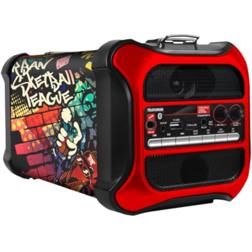 Telefunken, Caixa de Som Ativa Portátil 120W Transport-5, Bluetooth/SD/USB