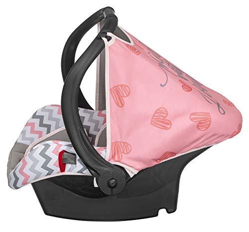 Bebê Conforto Ello até 13 Kg, Tutti Baby, Rosa/Cinza