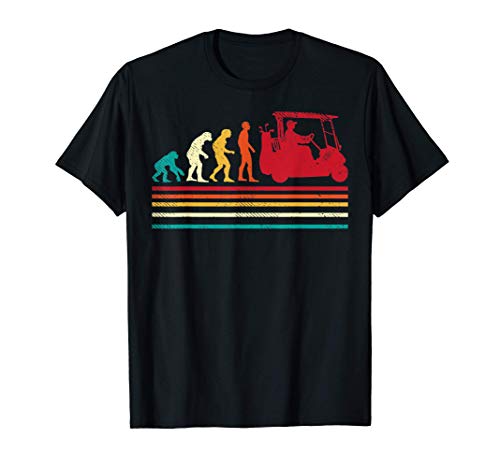 This funny gag Human Evolution Golf Cart T-Shirt is a perfect gift for sports lovers, golfers, golf lovers and golf players! Browse our brand for more golf ball club golfing sport tees apparel & decoration for men, women, adults & kids!