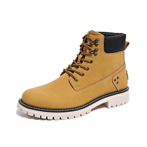 Image of Mens Snow Boots Fur Lined Hiking Boots Waterproof Anti-Slip Outdoor Climbing Shoes