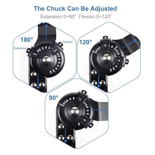 Image of DIALDRCARE Hinged Knee Brace with Chuck, Adjustable Orthosis Stabilizer for Postoperative Knee Support, Restoration and Stabilization, Pain Relief and Swelling Reduction, Fits Right and Left Leg