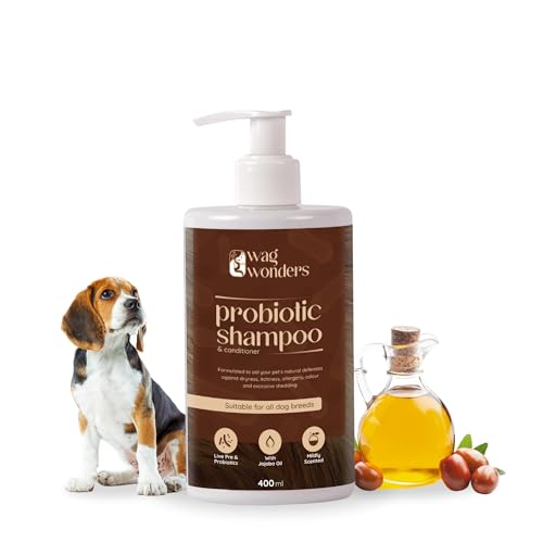 Image of 400ml Probiotic Shampoo for Dogs Natural Care, Helps in Improves Skin Health, Shinier Skin, Helps Itch & Allergy Relief, Reduced Odor, NO Sulphates, NO Parabens (Pack of 2)